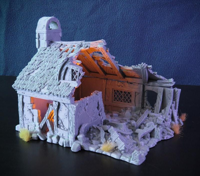 Décors - Cottage en ruine