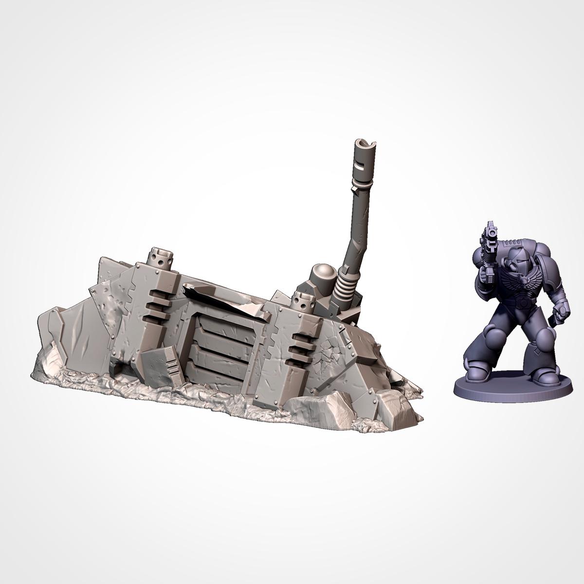 Décors - Carcasse de Tank