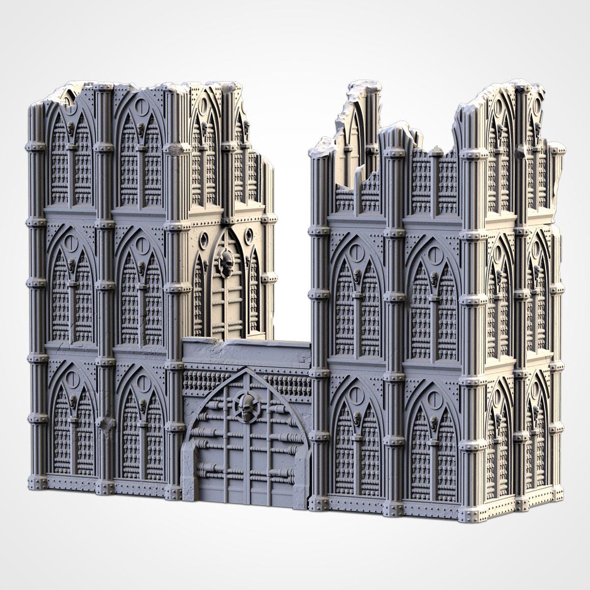 Décors - Cathédrale en ruine - Fermée