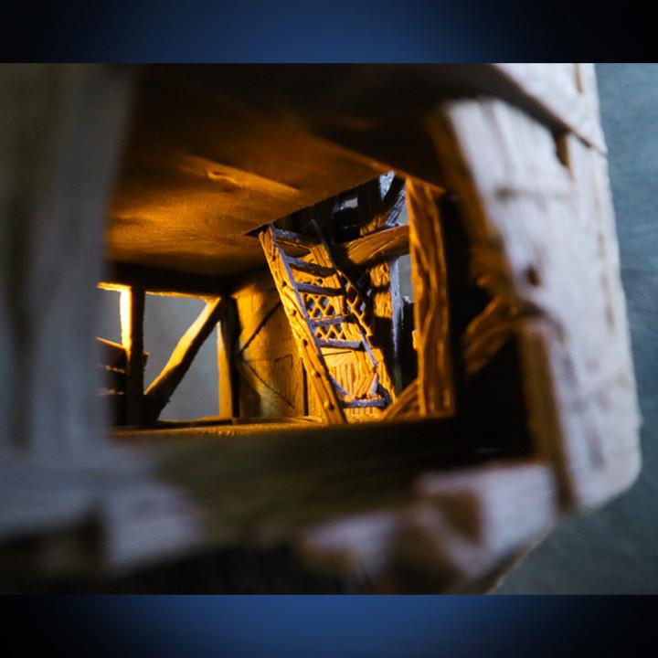 Décors - Moulin à vent en ruine
