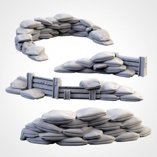 Décors - Barricades - Set 29 pièces