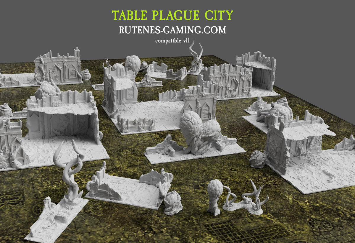 Décors - Set Plague city (compatible v11)