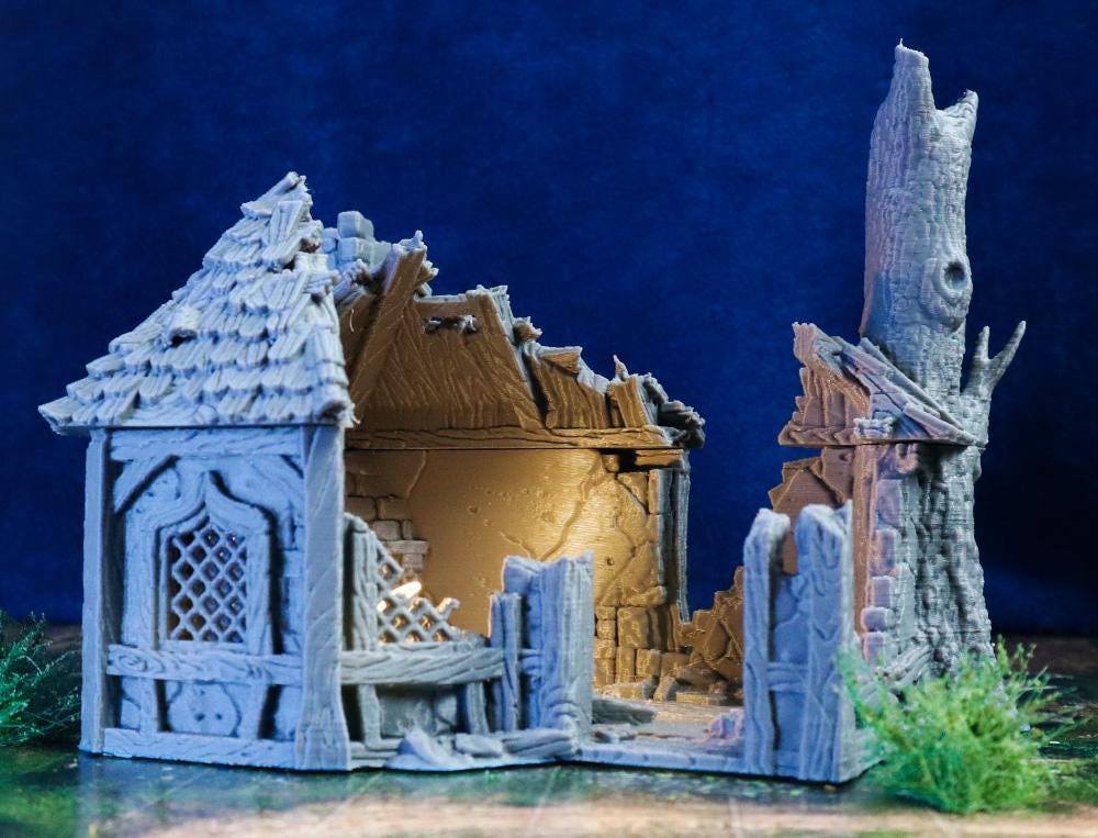 Décors - Maison de l'alchimiste en ruines