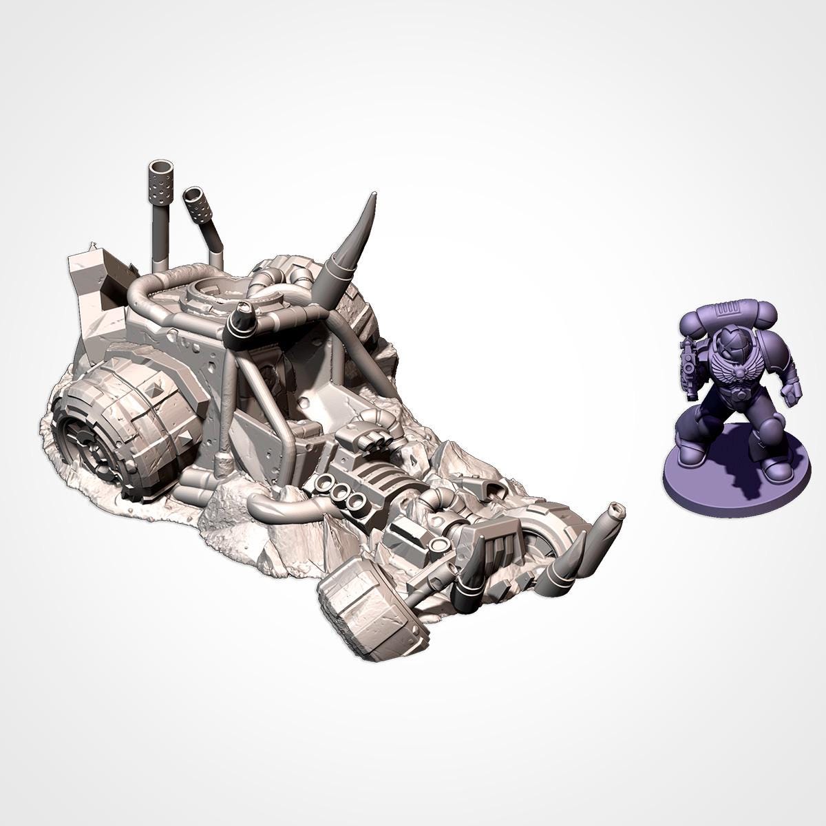 Décors - Carcasses de buggies Orcs