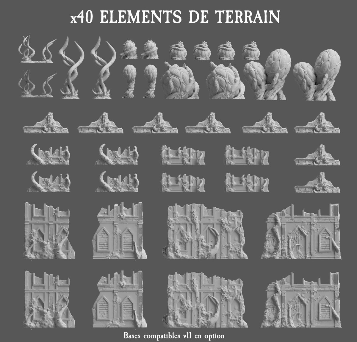 Décors - Set Plague city (compatible v11)