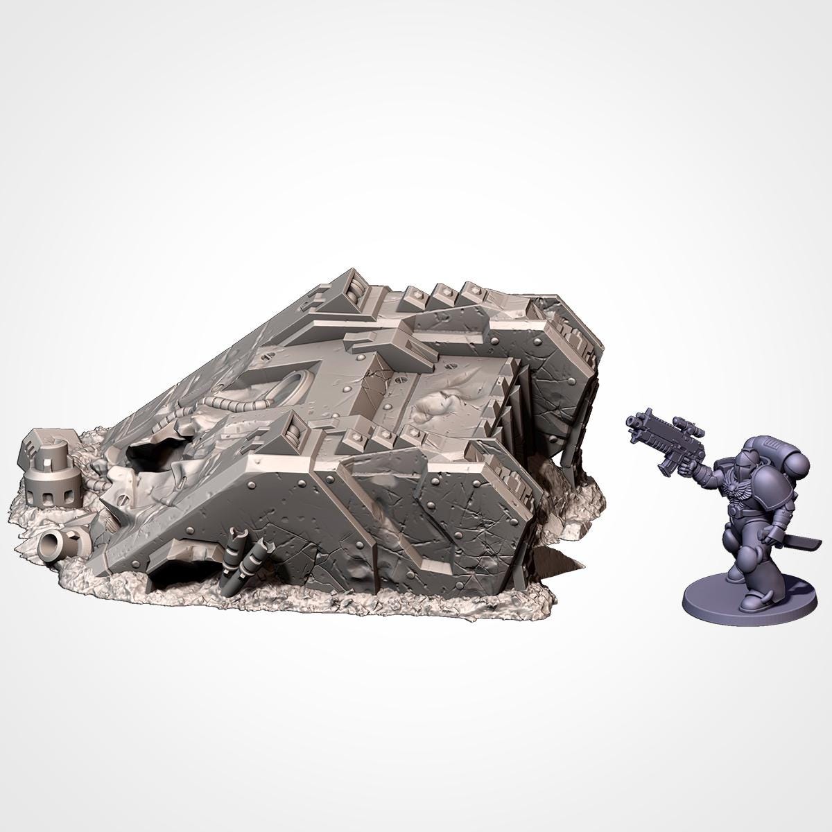 Décors - Carcasse de Tank