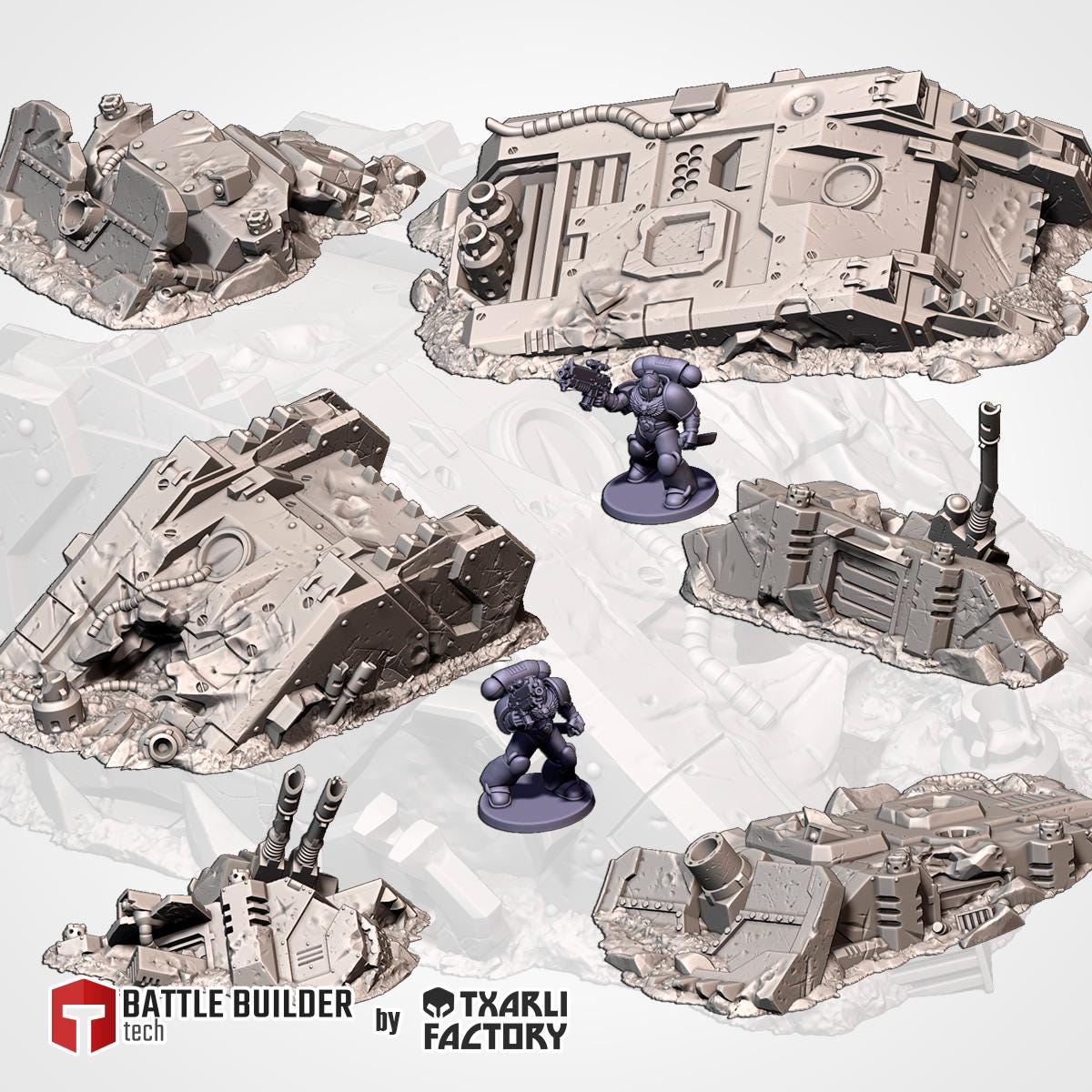 Décors - Carcasse de Tank