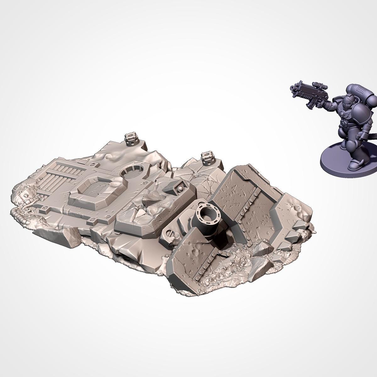 Décors - Carcasse de Tank