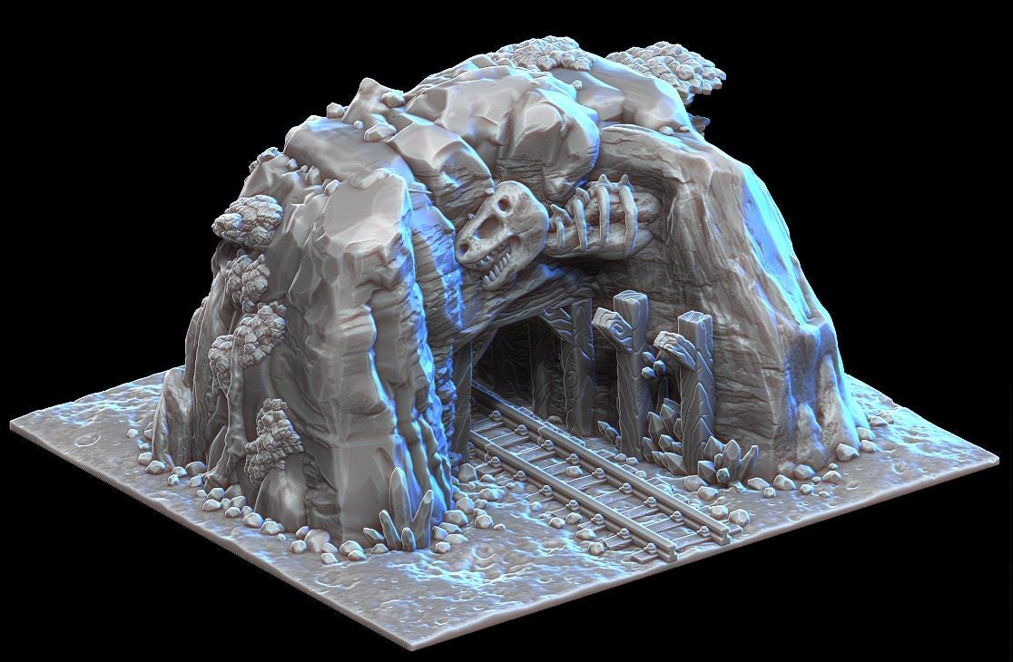 Décors - Entrée de la mine