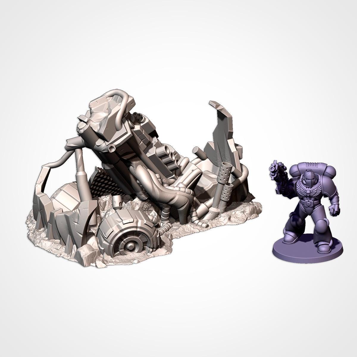 Décors - Carcasses de buggies Orcs