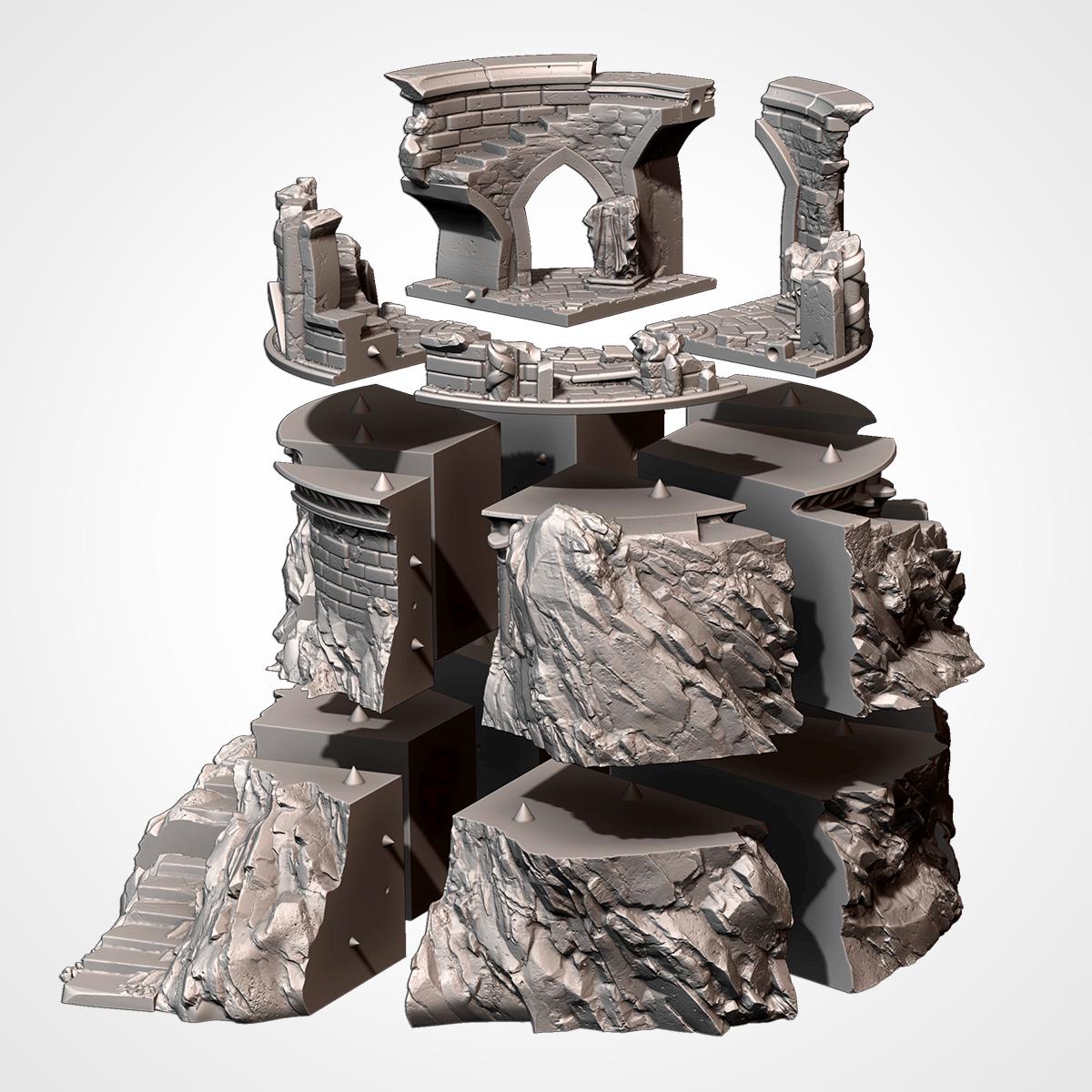 Ruines sur la montagne
