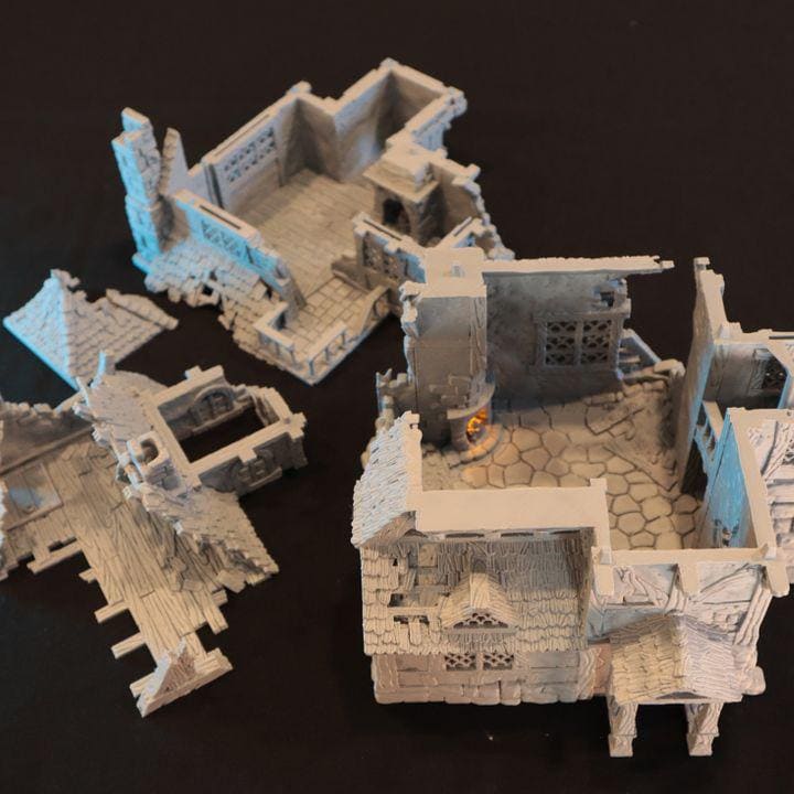 Décors - Maison de l'antiquaire en ruine