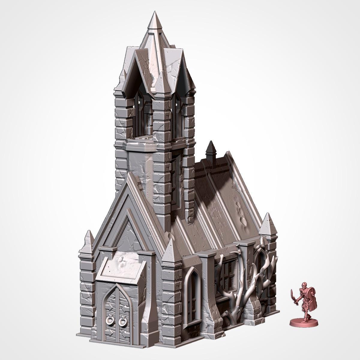 Décors - Eglise et manoir