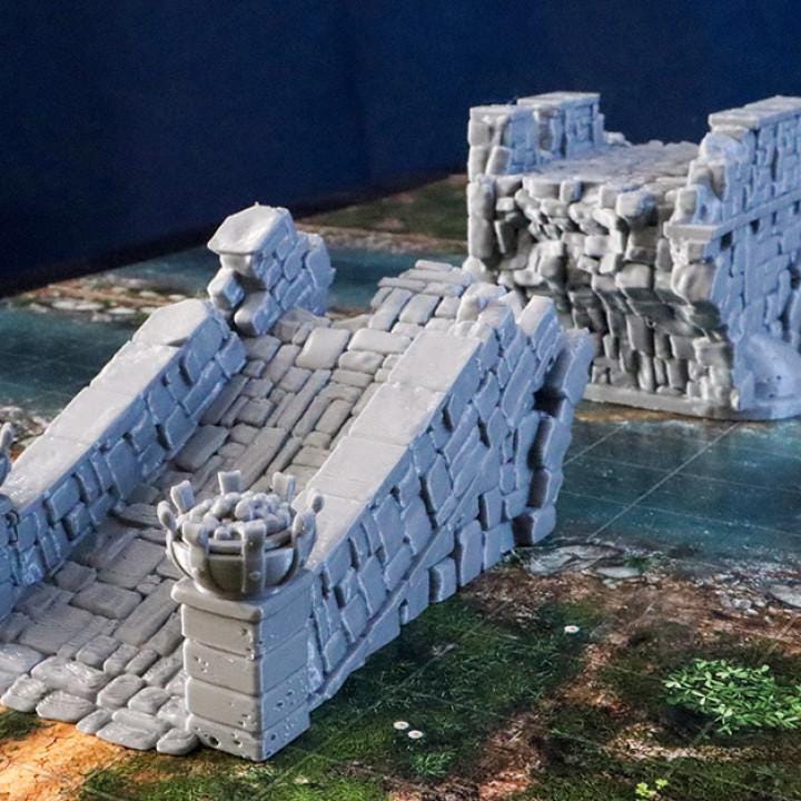 Décors - Pont en ruine
