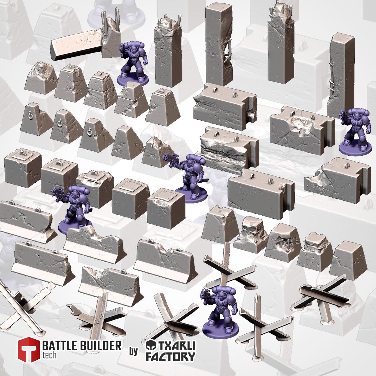 Décors - Obstacles de guerre