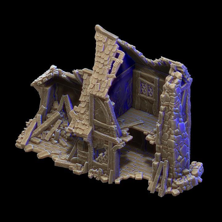 Décors - Petite maison en ruine