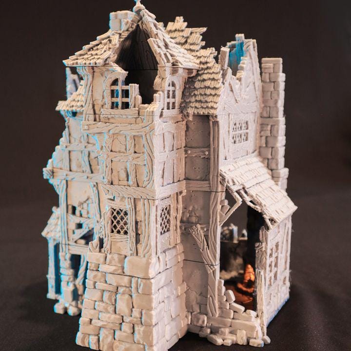 Décors - Maison de l'antiquaire en ruine