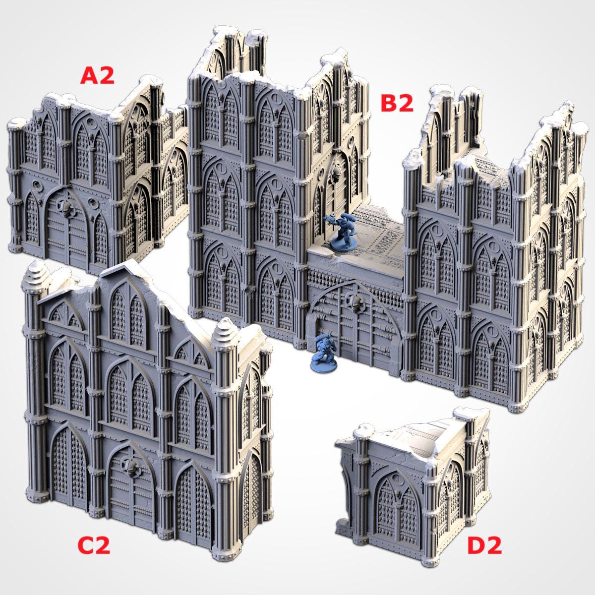 Décors - Cathédrale en ruine - Fermée