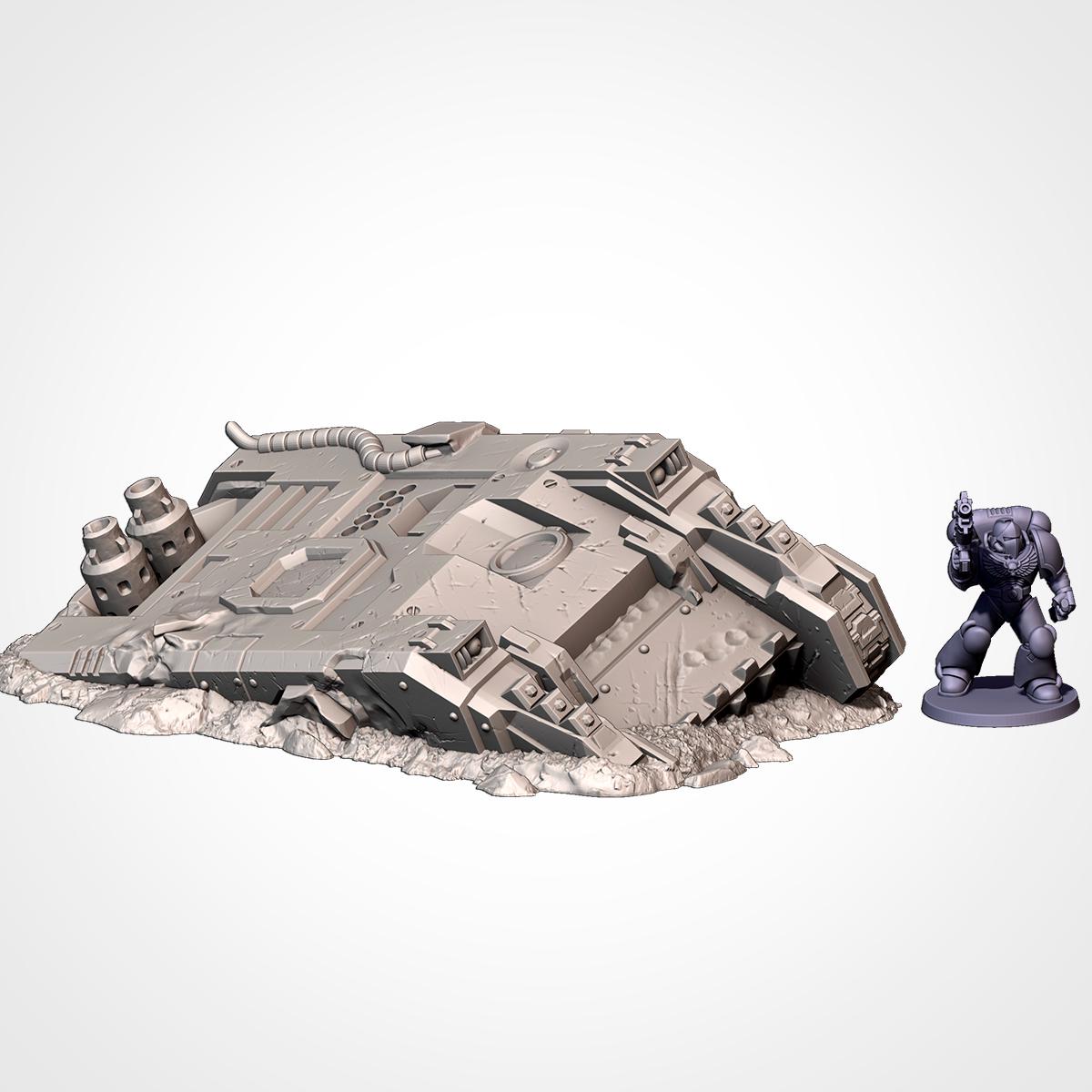 Décors - Carcasse de Tank