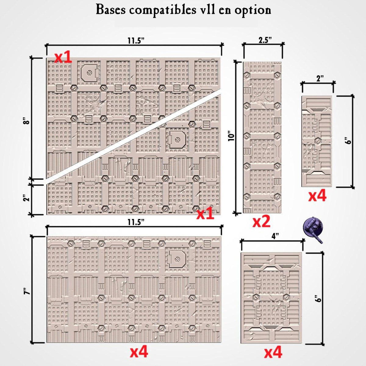 Décors - Set industrialis (compatible v11)