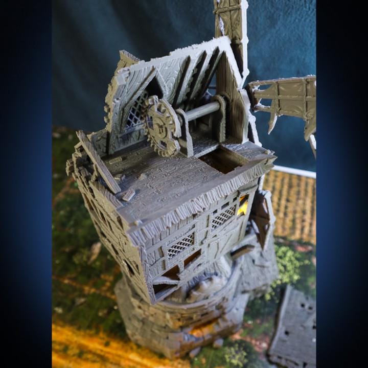 Décors - Moulin à vent en ruine