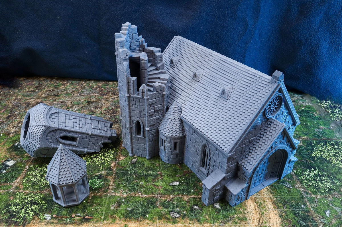 Décors - Église reconstruite