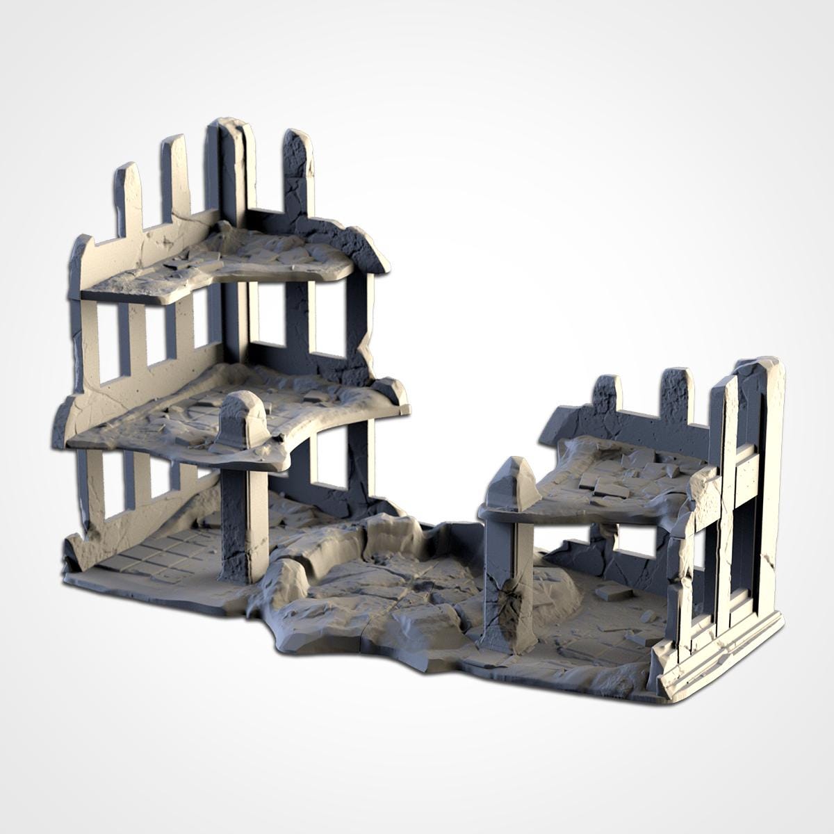 Décors - Set Bâtiments en ruine