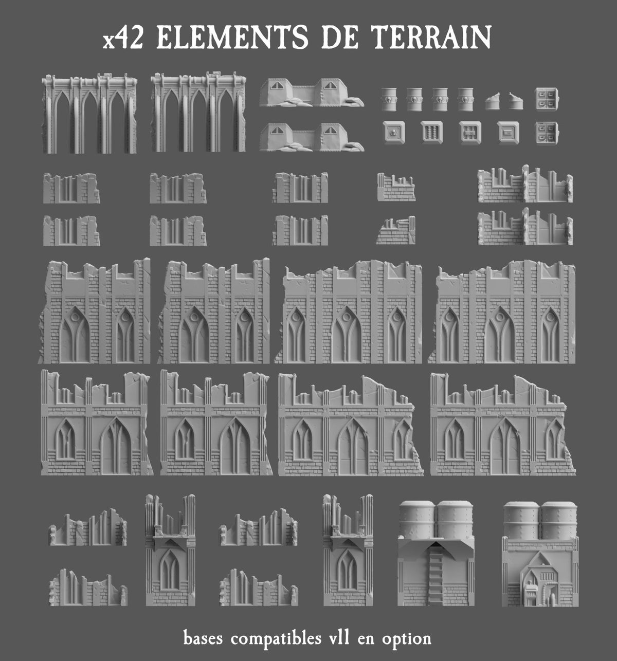 Décors - Ruined city 2.0 (compatible v11)